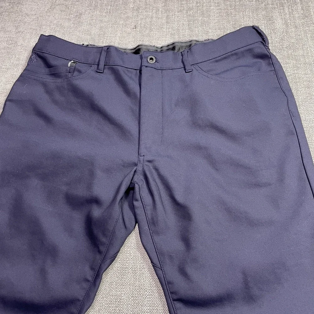 Polo Ralph Lauren Slim Fit Performance Chino Pants Mens 36x32 Navy Blue Cotton